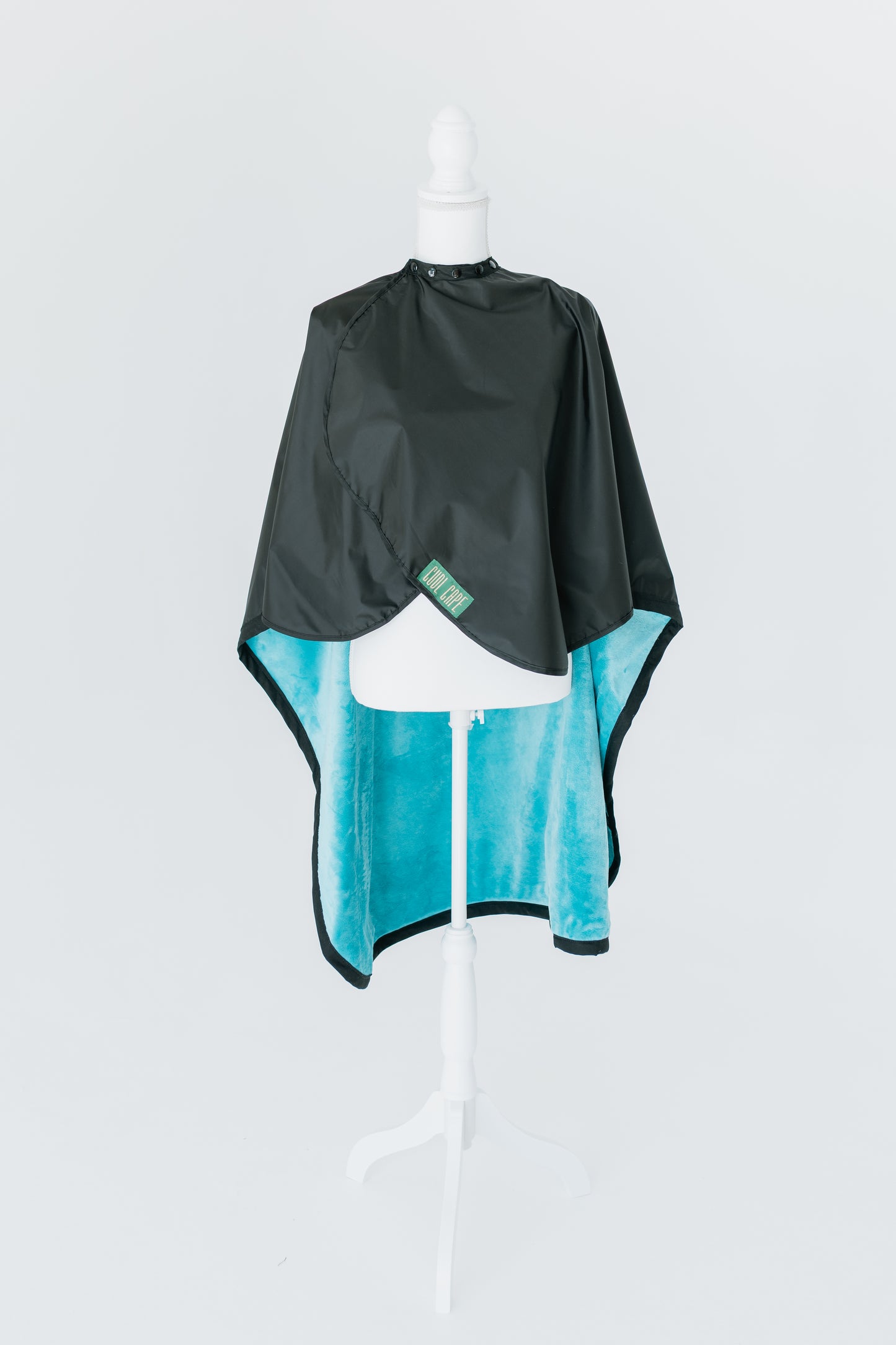 OPHELIA ~ Luxe Turquoise Blanket Lined Chemical Salon Cape