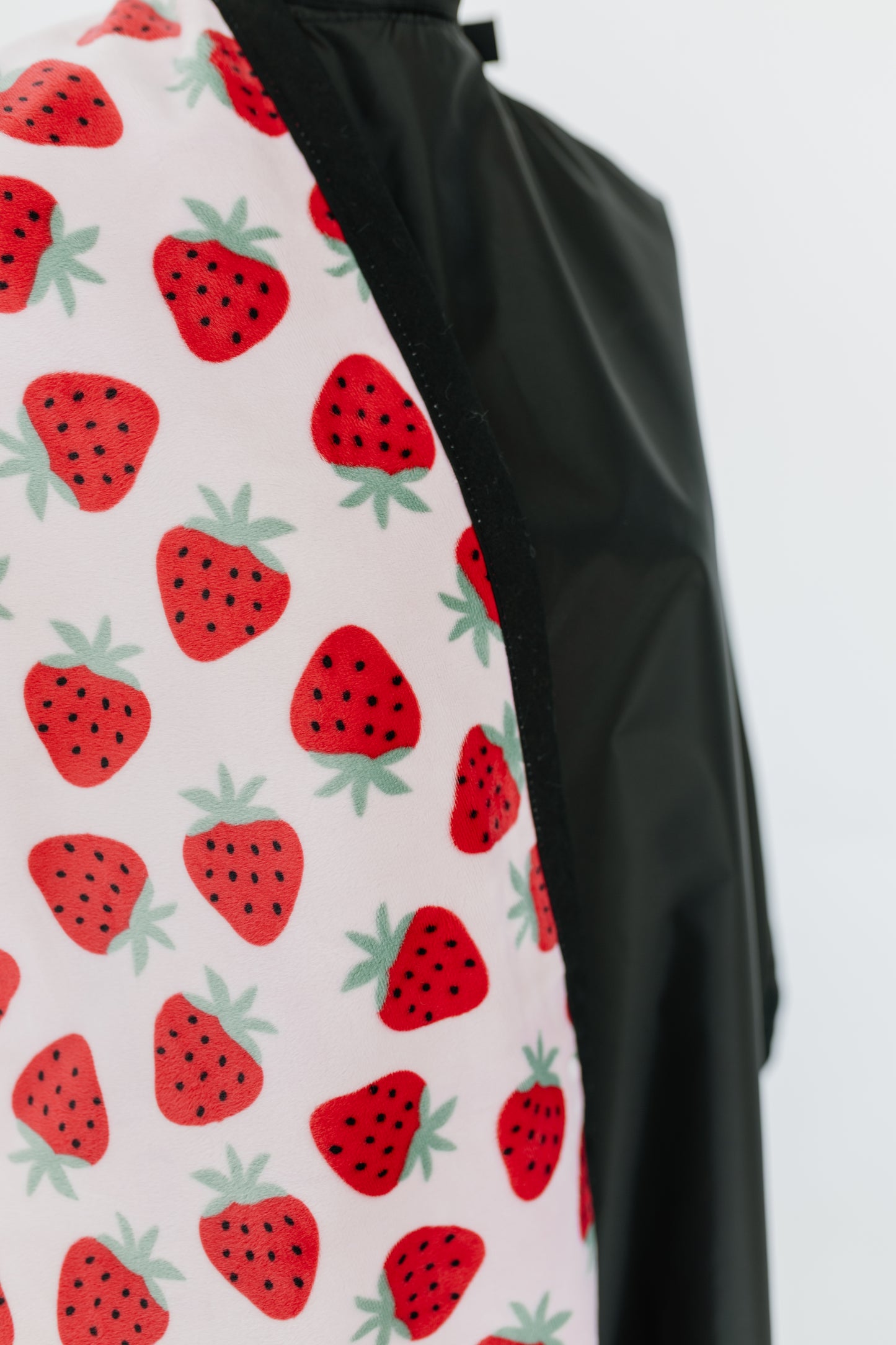 STRAWBERRY BLUSH ~ Luxe Strawberry Pink Blanket-Lined Chemical Salon Cape