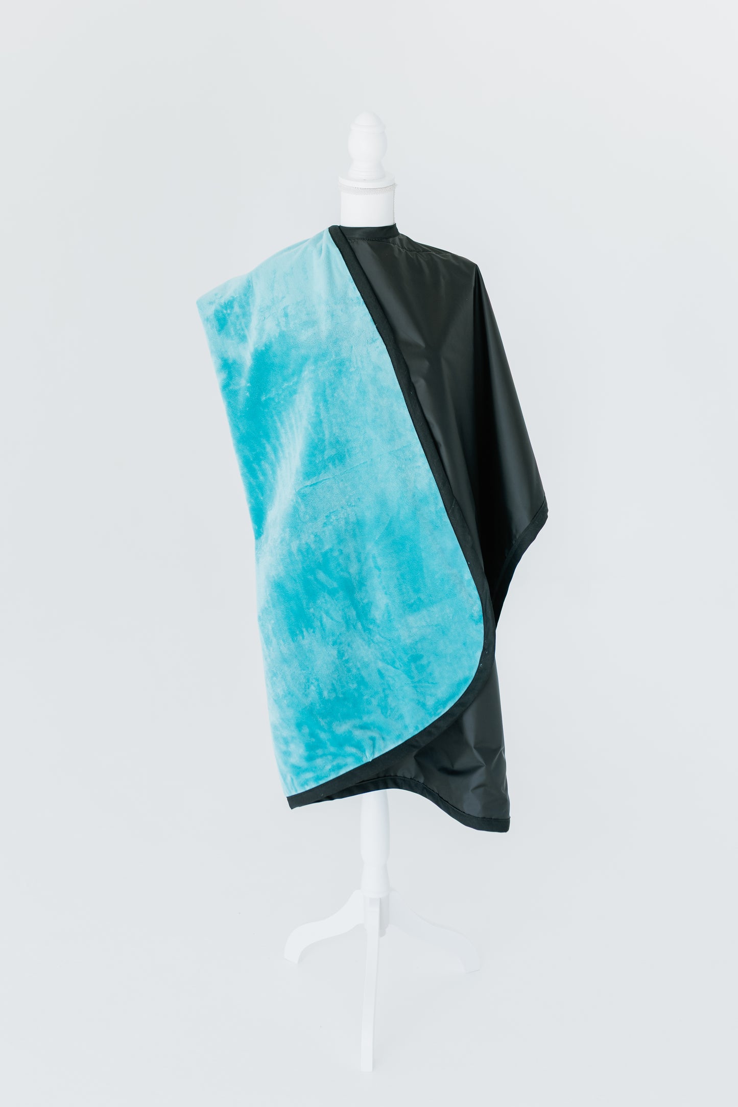 OPHELIA ~ Luxe Turquoise Blanket Lined Chemical Salon Cape