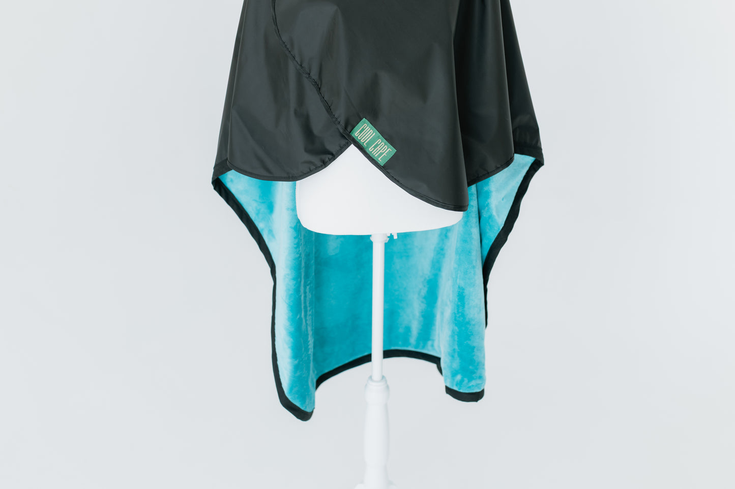 OPHELIA ~ Luxe Turquoise Blanket Lined Chemical Salon Cape
