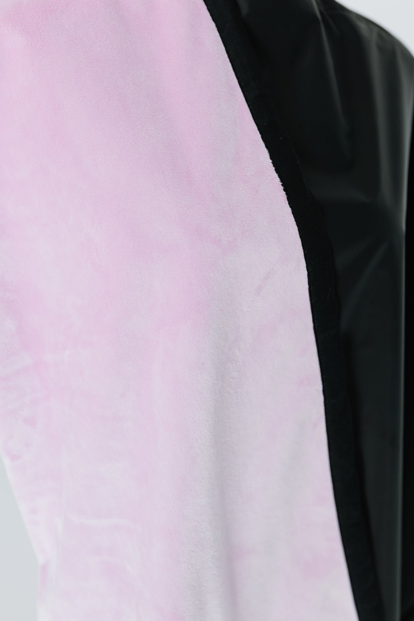 DOLLY ~ Luxe Pink Blanket Lined Chemical Salon Cape