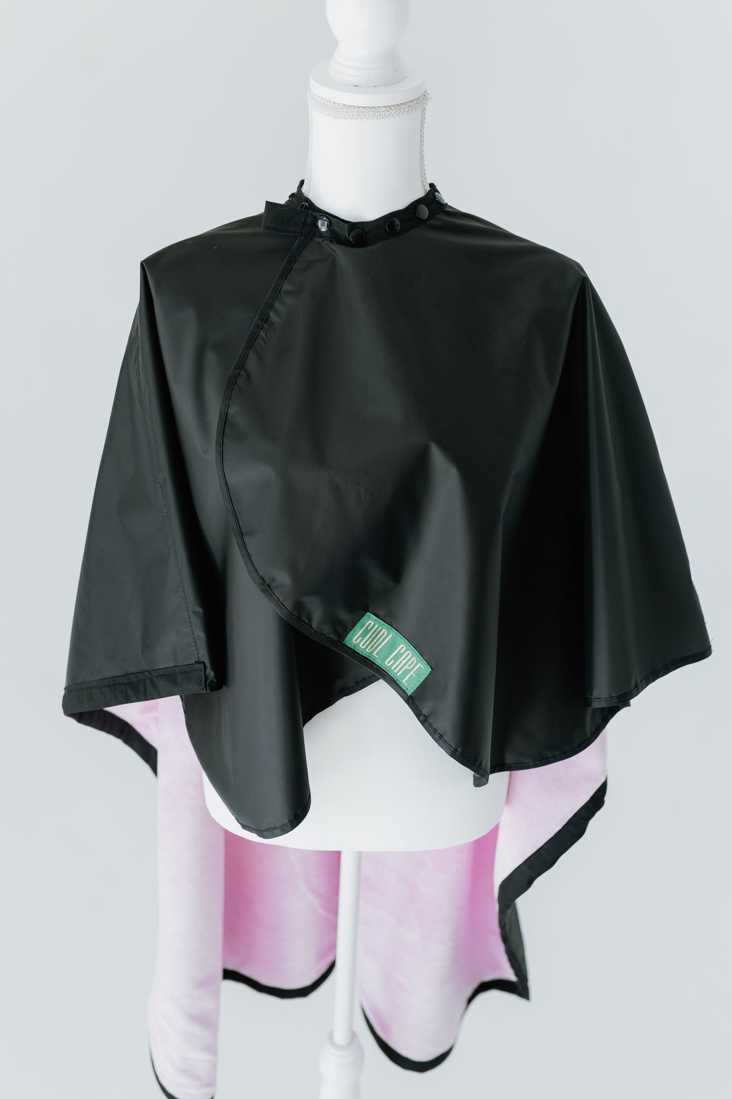 DOLLY ~ Luxe Pink Blanket Lined Chemical Salon Cape