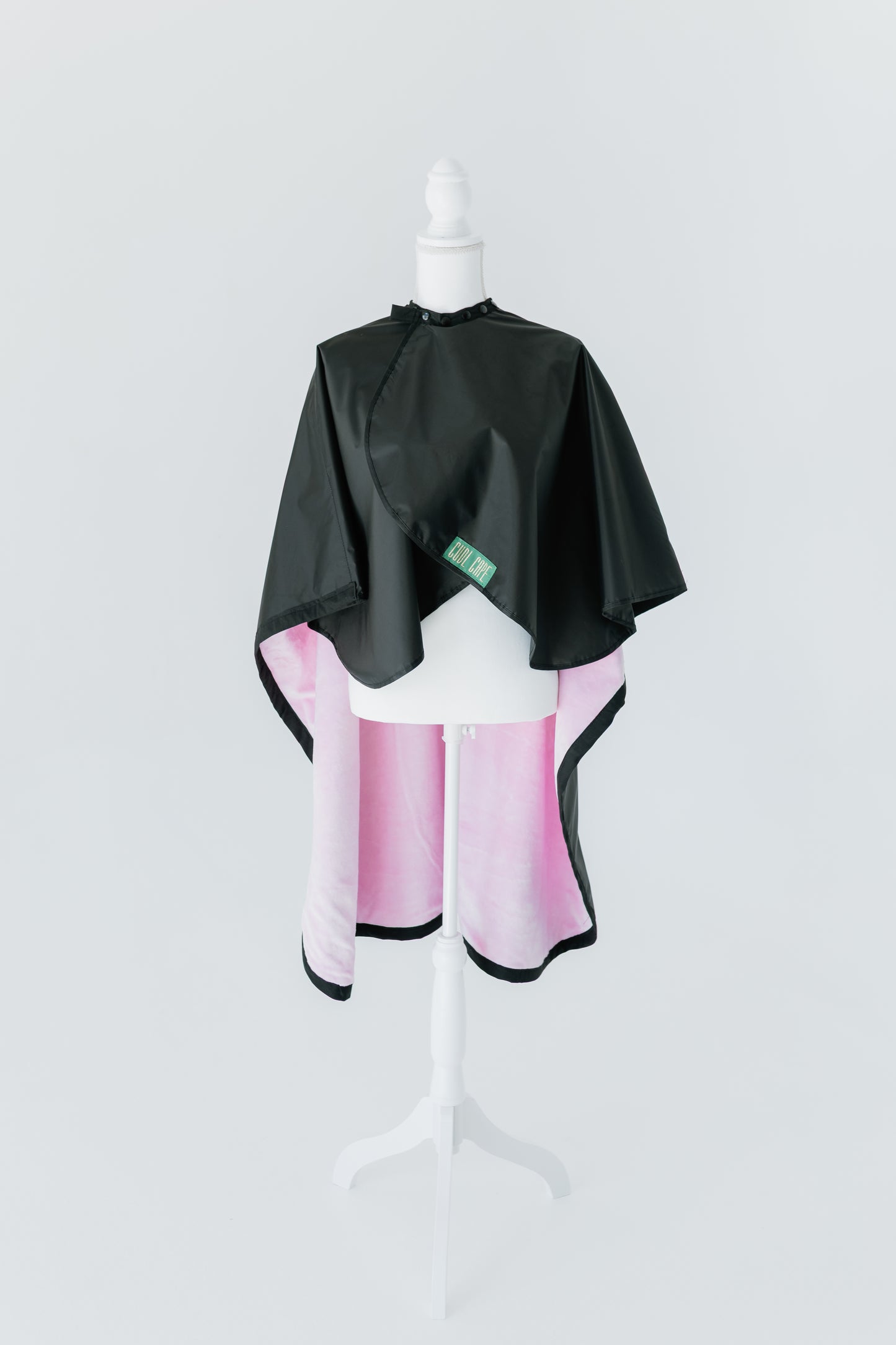 DOLLY ~ Luxe Pink Blanket Lined Chemical Salon Cape