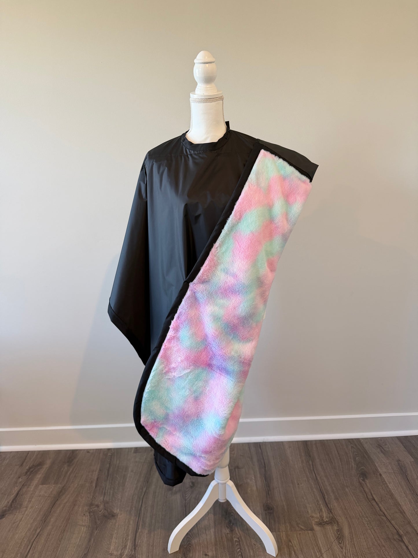 COTTON CANDY ~ Luxe Blanket Lined Chemical Salon Cape