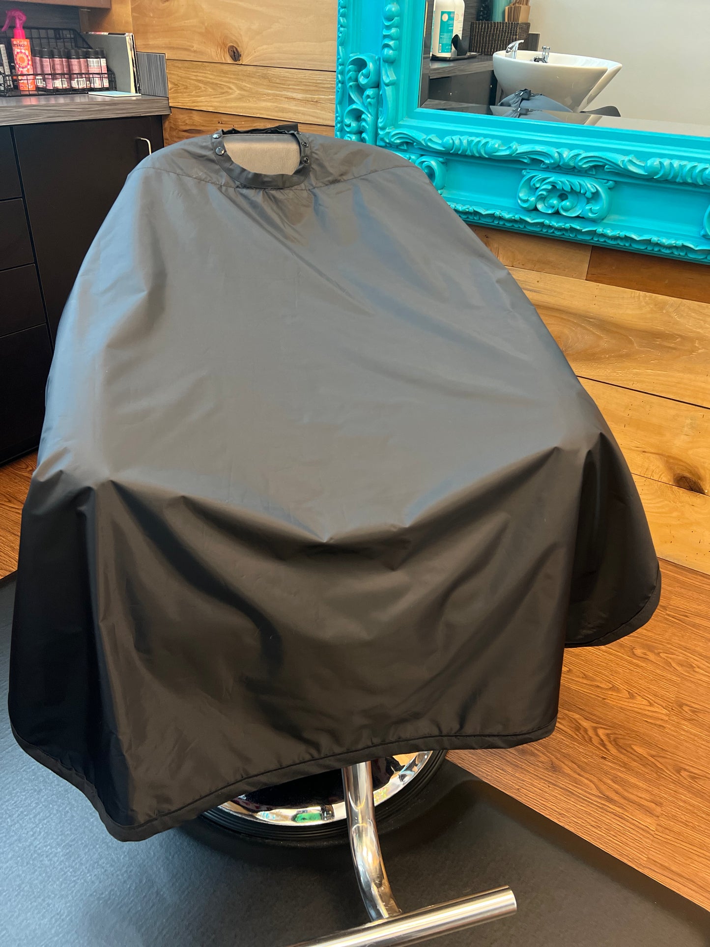 Chemical Cape with Black Luxury Blanket Lining
