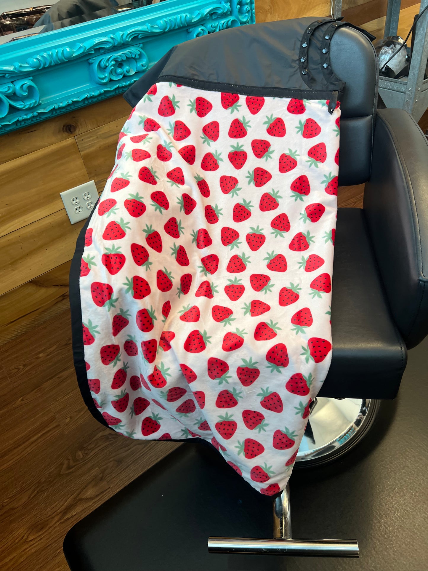 Chemical Cape with Strawberry Blush Blanket Lining