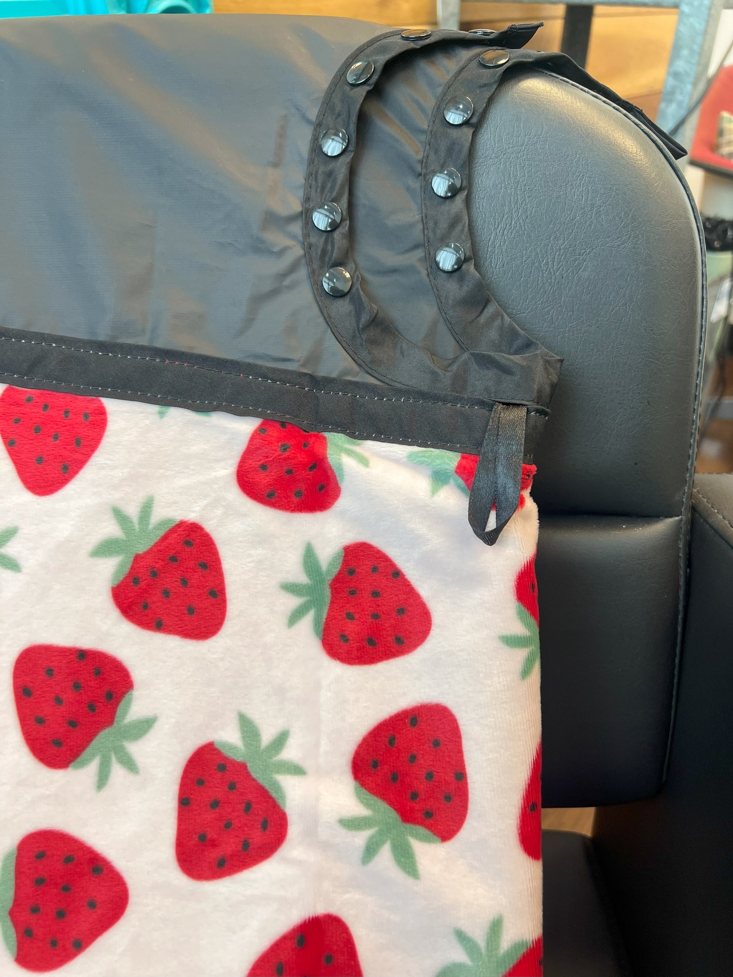 Chemical Cape with Strawberry Blush Blanket Lining